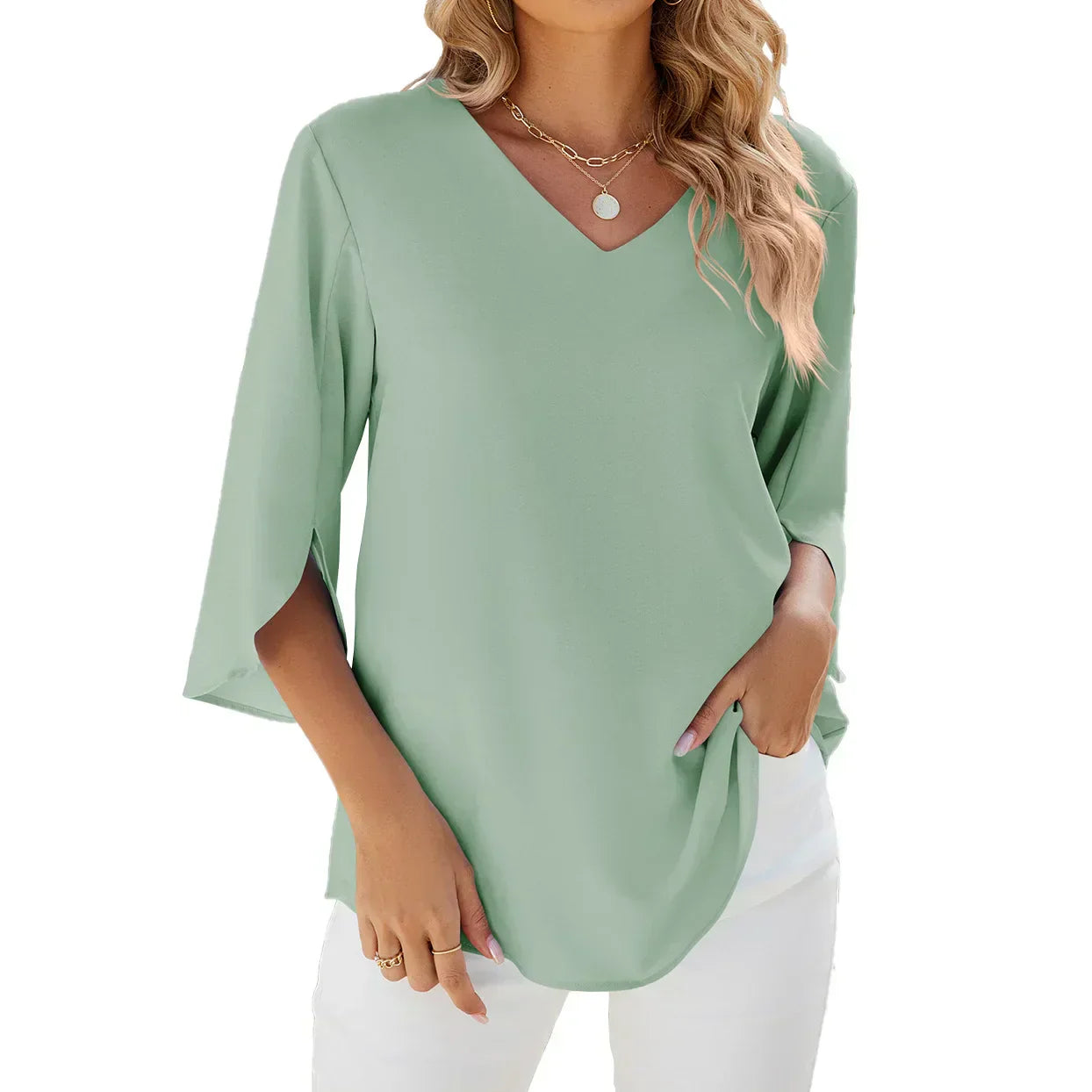 Blusa Mujer Elegante Corta