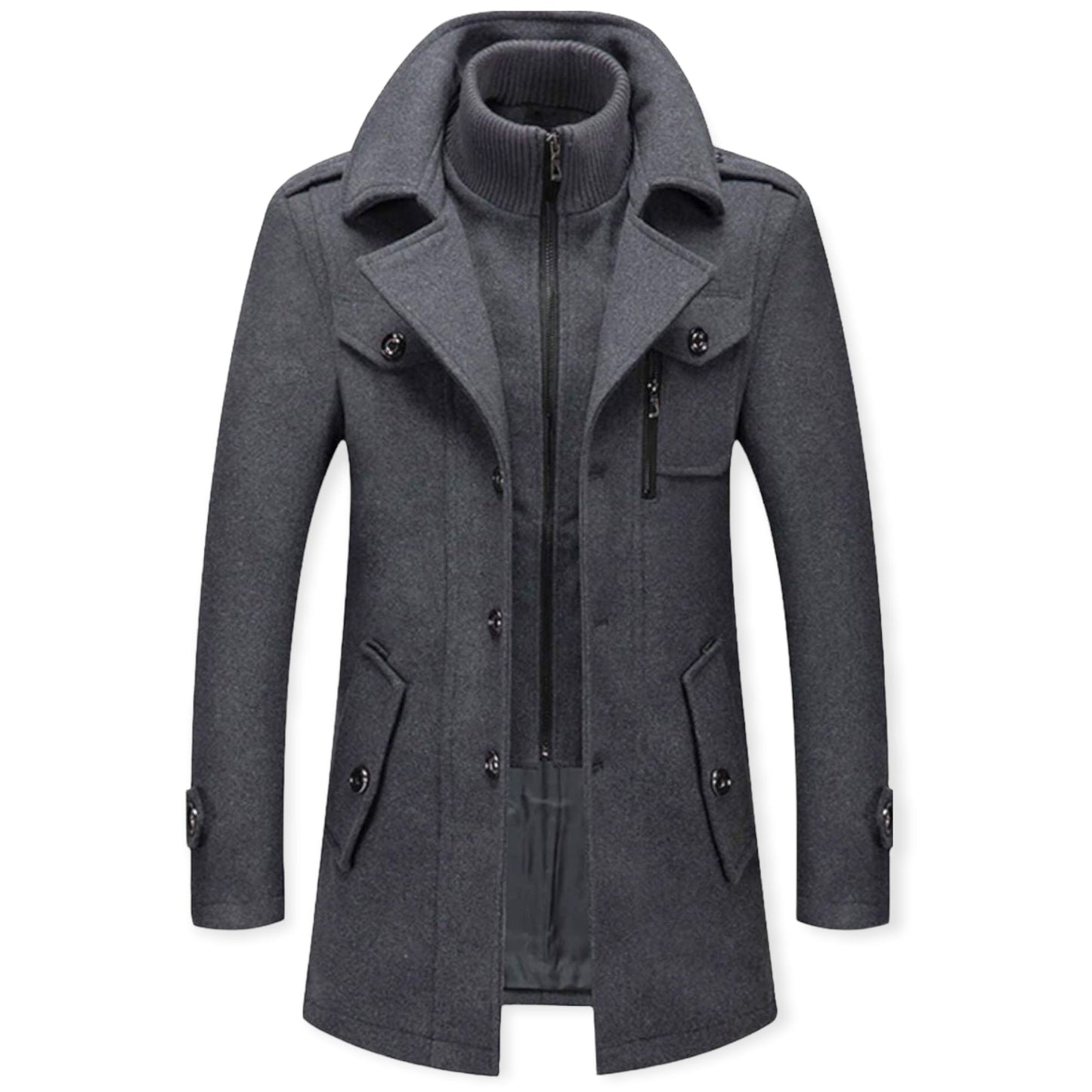 Chaqueta Hombre Cuello Alto Deportiva