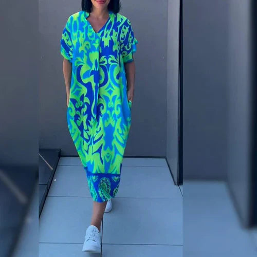 Vestido Floral Estilo Boho Elegante - Vestiria