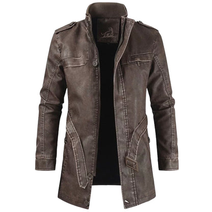 Chaqueta Hombre Clásica Cinturón Abrigo