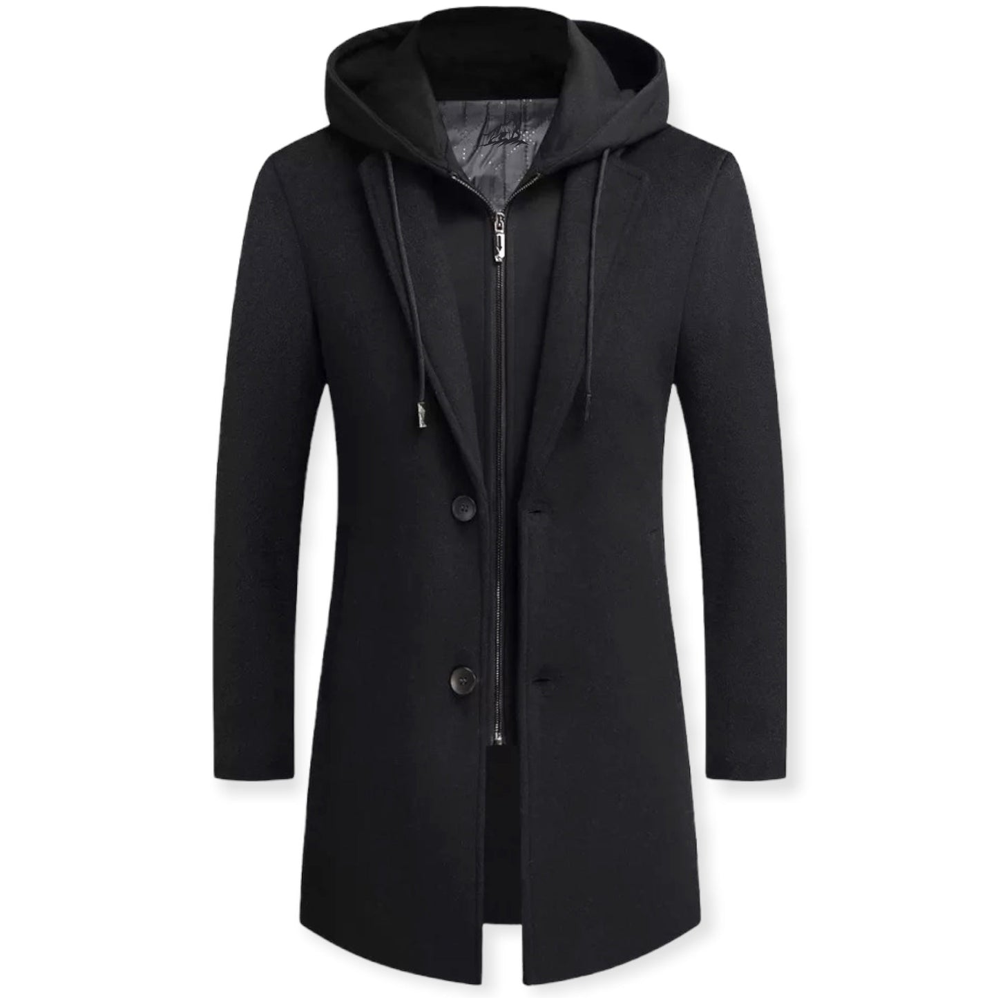Chaqueta Hombre Cremallera y Botones Casual
