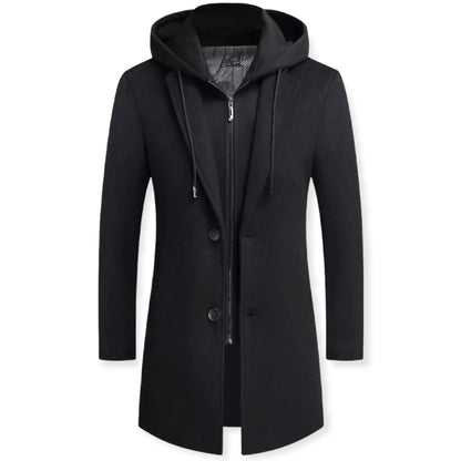 Chaqueta Hombre Cremallera y Botones Casual