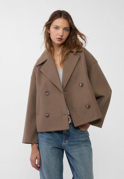 Chaqueta Mujer Invierno Abrazable Doble Botón