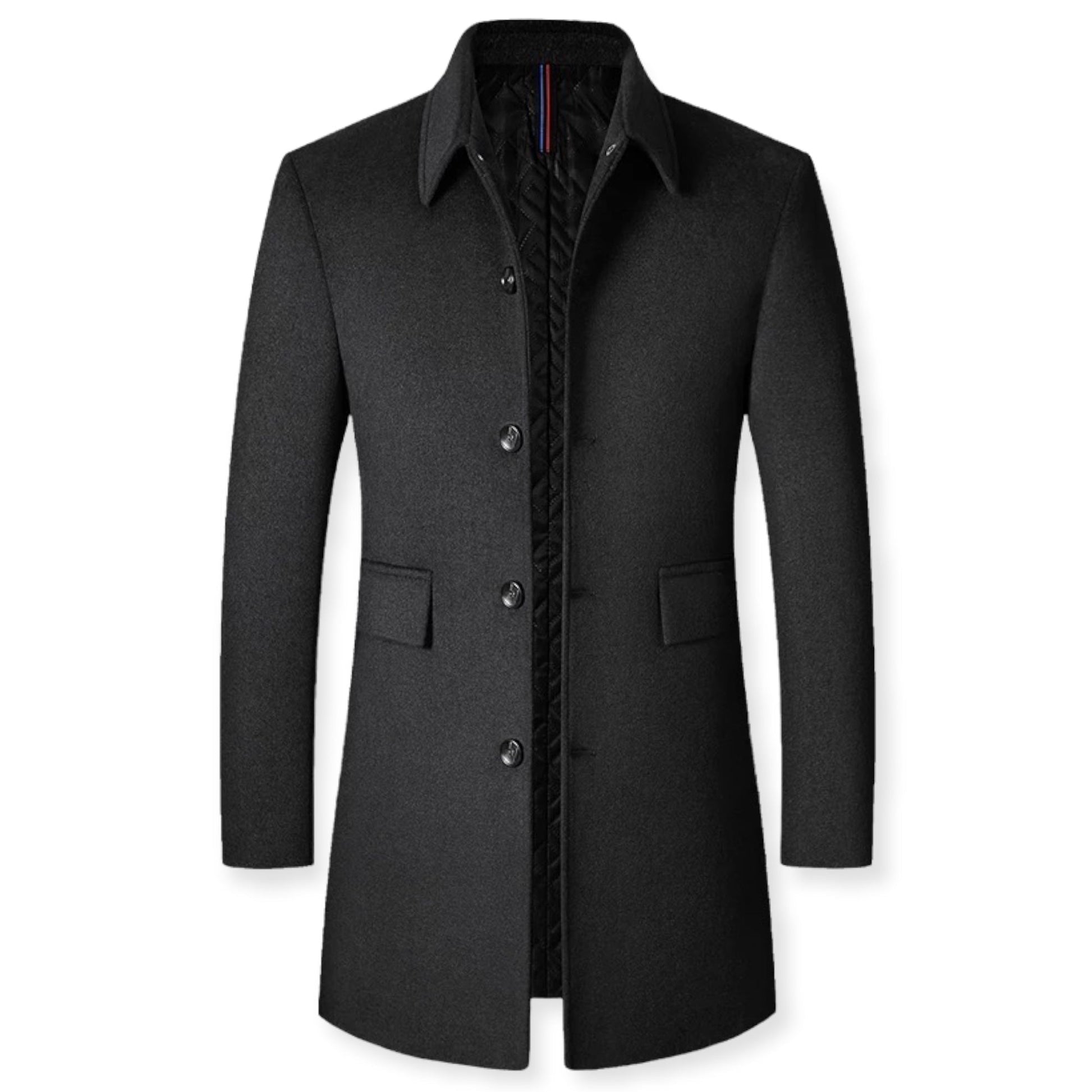 Abrigo Hombre Estrecho Botones Moda - Vestiria