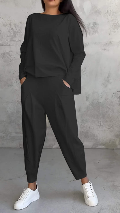 Traje mujer elegante blazer y pantalón ajustado