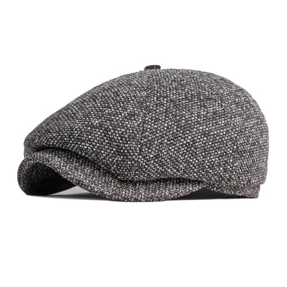 Gorra Tweed Clásica Estilo Retro