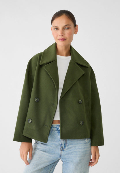 Chaqueta Mujer Invierno Abrazable Doble Botón