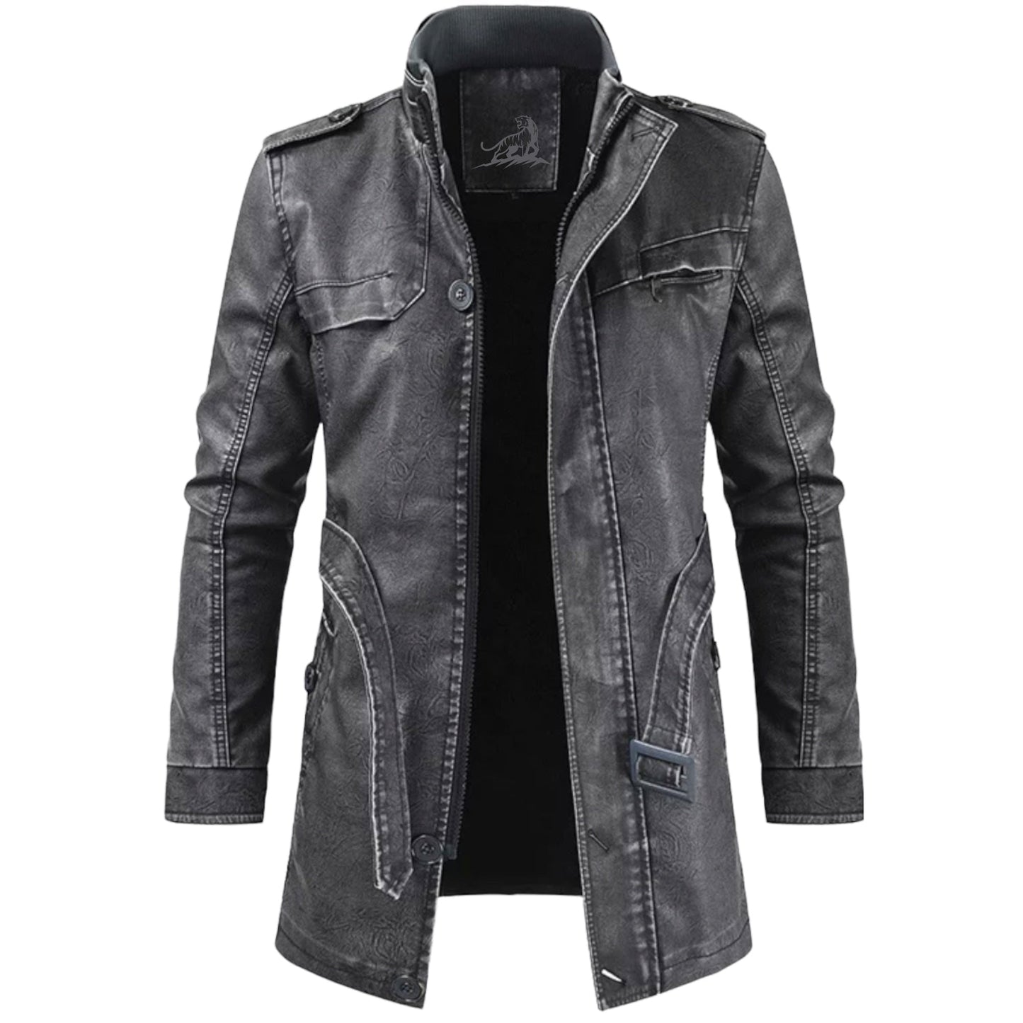 Chaqueta Hombre Clásica Cinturón Abrigo