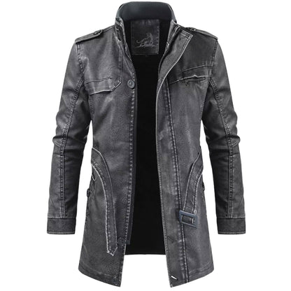 Chaqueta Hombre Clásica Cinturón Abrigo
