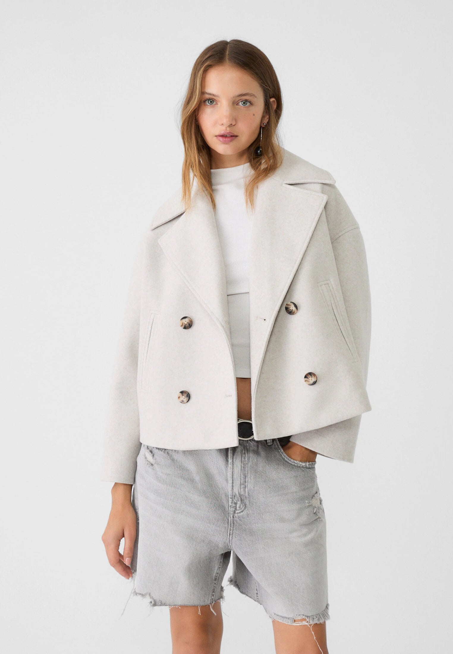 Chaqueta Mujer Invierno Abrazable Doble Botón - Vestiria