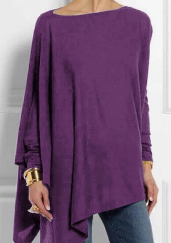 Poncho Chic Asimétrico Mujer