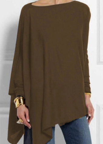 Poncho Chic Asimétrico Mujer