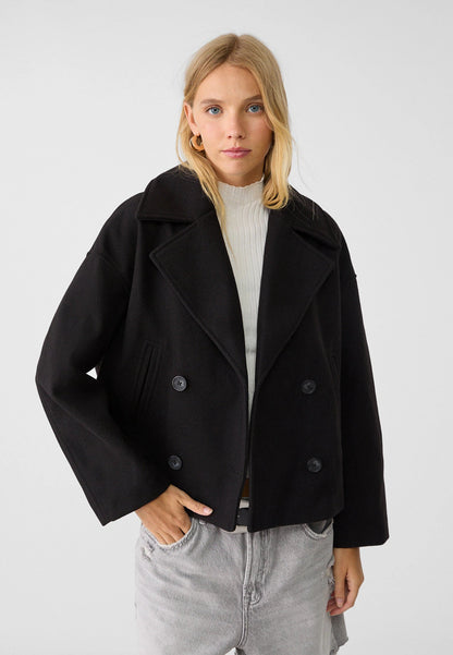 Chaqueta Mujer Invierno Abrazable Doble Botón