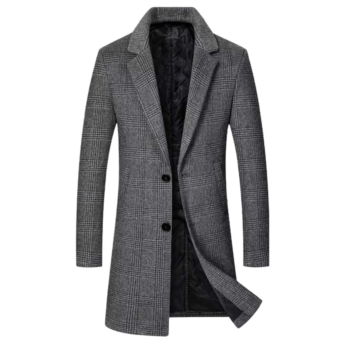 Abrigo Hombre Cuadros Elegante - Vestiria