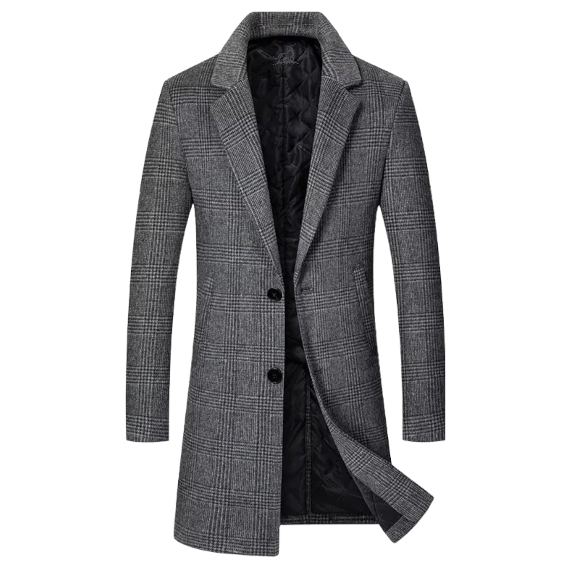 Abrigo Hombre Cuadros Elegante - Vestiria