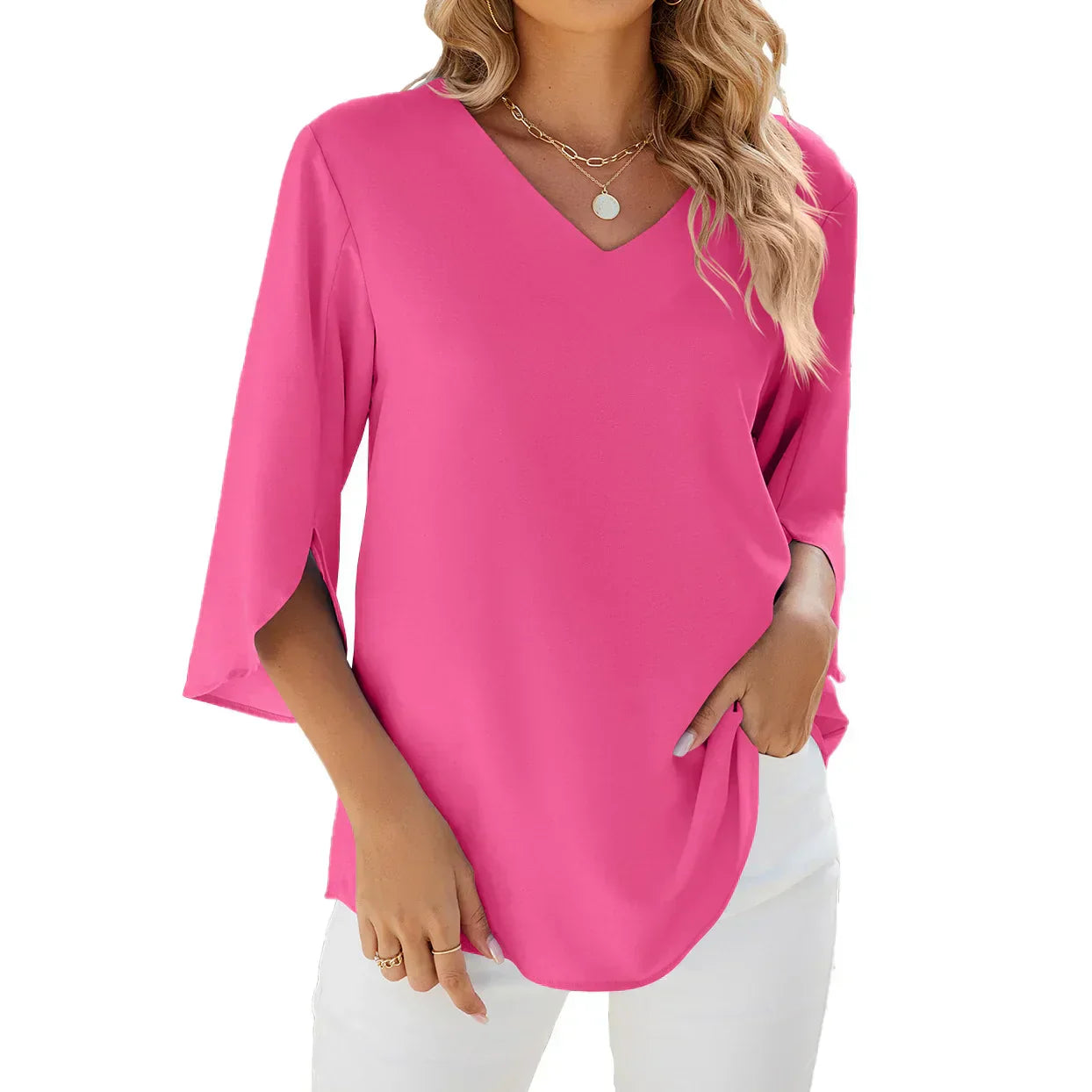 Blusa Mujer Elegante Corta