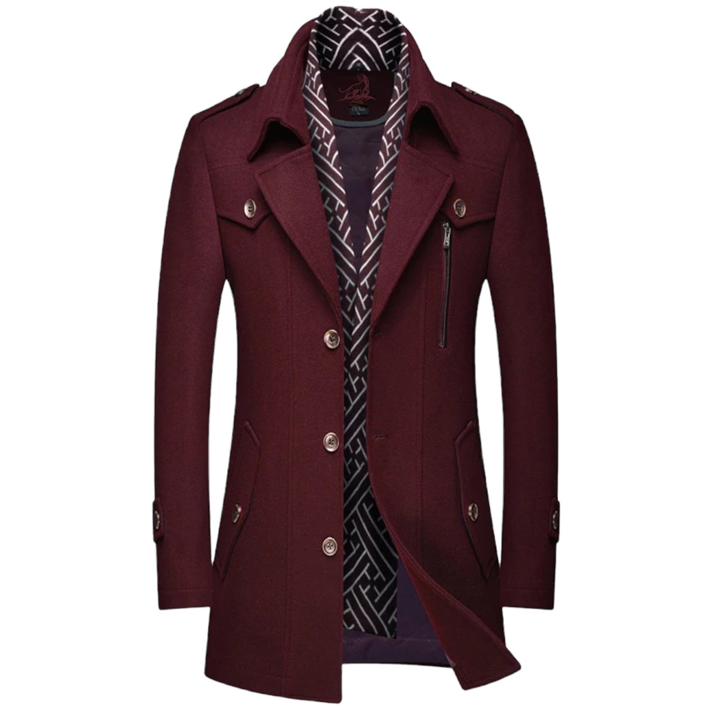 Chaquetón Hombre Cuero Bolsillos Práctico