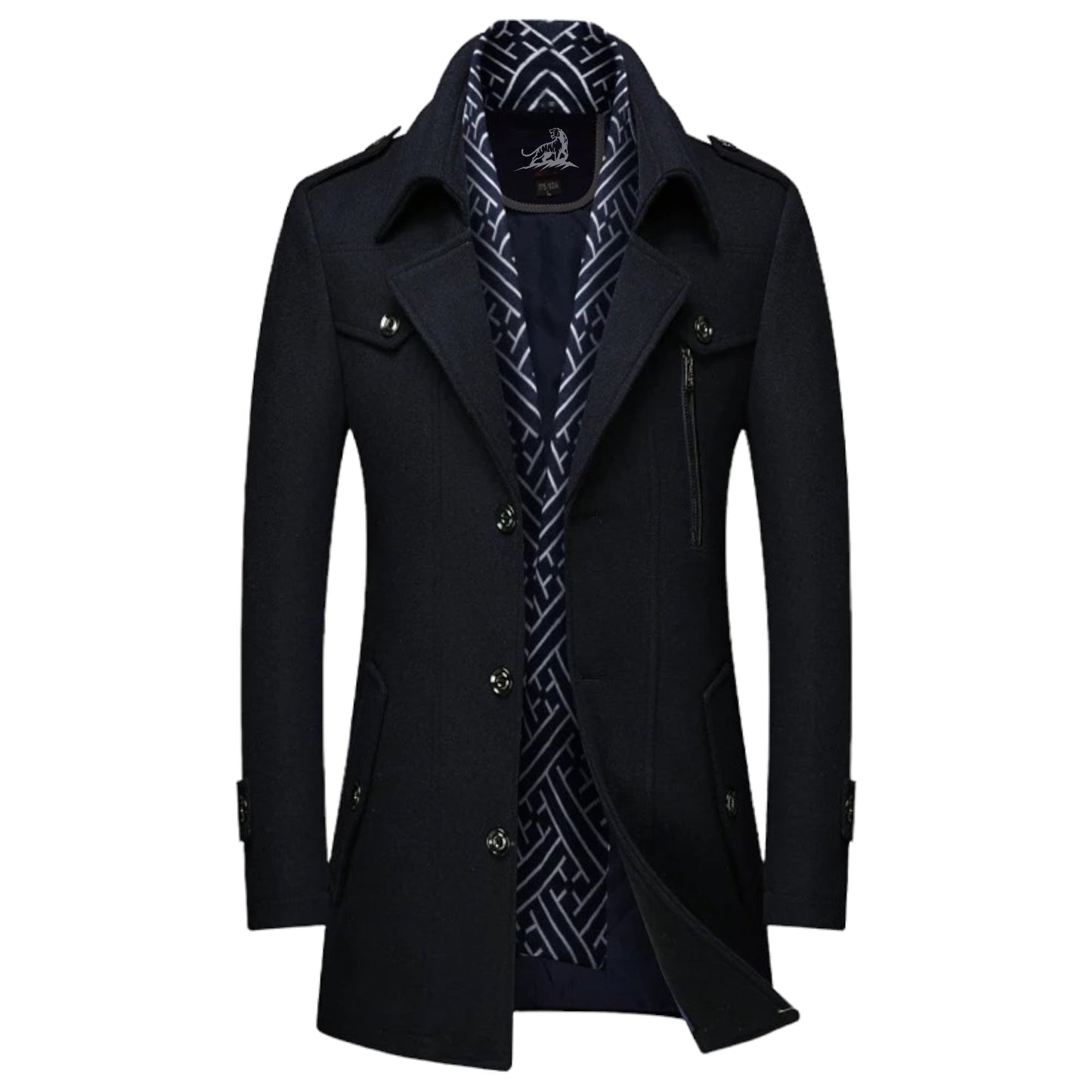 Chaquetón Hombre Cuero Bolsillos Práctico