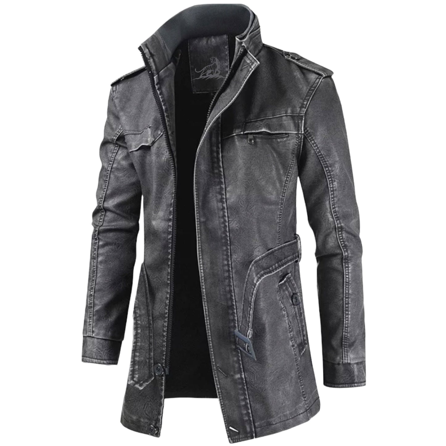 Chaqueta Hombre Clásica Cinturón Abrigo - Vestiria