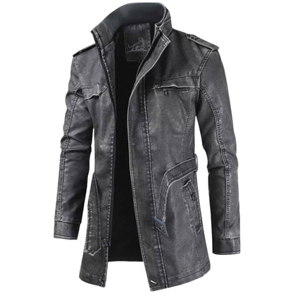 Chaqueta Hombre Clásica Cinturón Abrigo - Vestiria