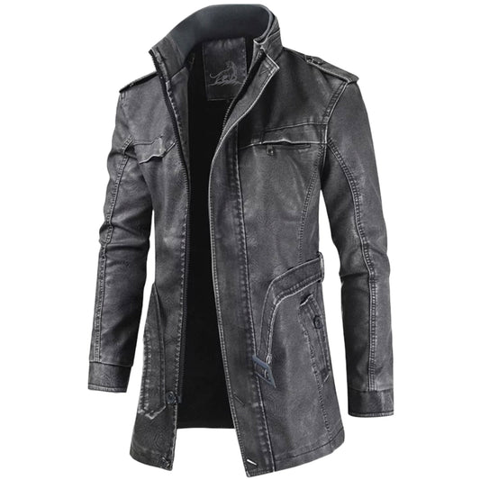 Chaqueta Hombre Clásica Cinturón Abrigo - Vestiria