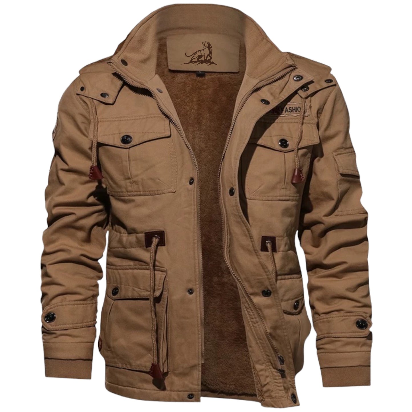 Chaqueta de Campo Resistente con Bolsillos para Hombre