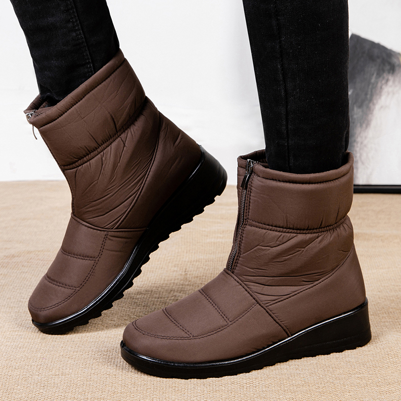 Botas Mujer Impermeables Invierno Cremallera