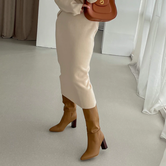 Botas Mujer Alto Cuello Moda Invierno - Vestiria
