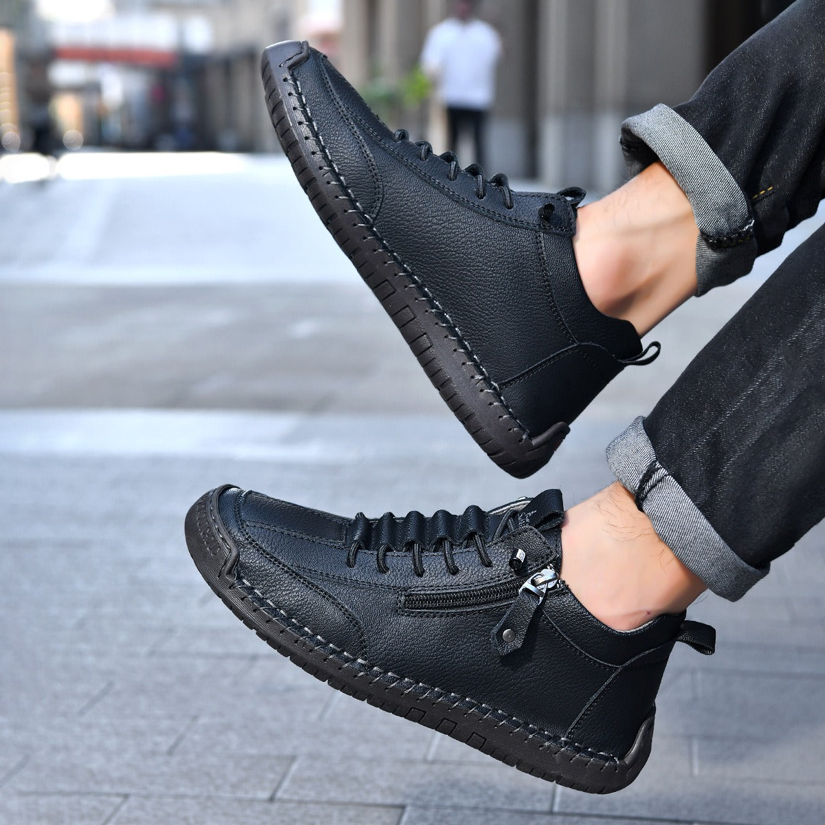 Zapatillas Hombre Sintéticas Cierre Rápido Estilo Deportivo - Vestiria