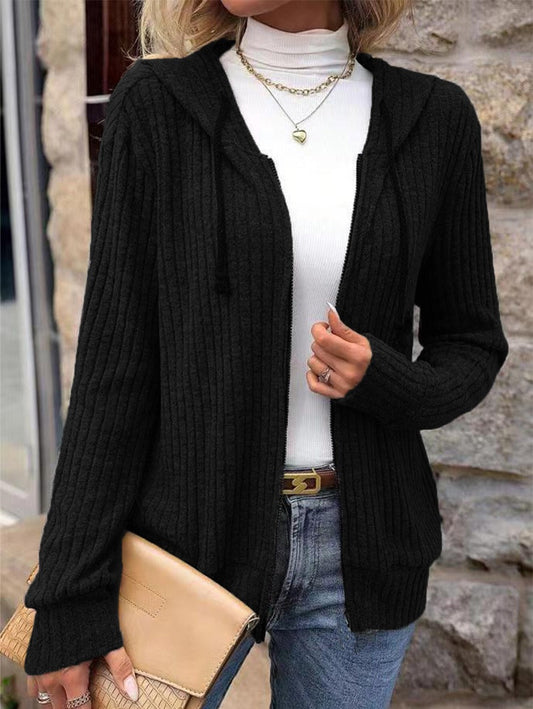 Cárdigan de Punto Cremallera Elegante Mujer - Vestiria