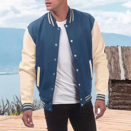 Chaquetón Universitario Estilo Casual