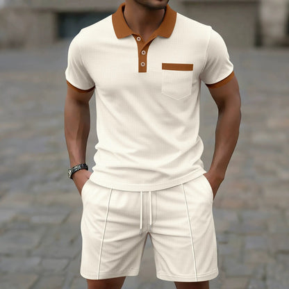 Polo y Shorts Hombre Clásico Deportivo
