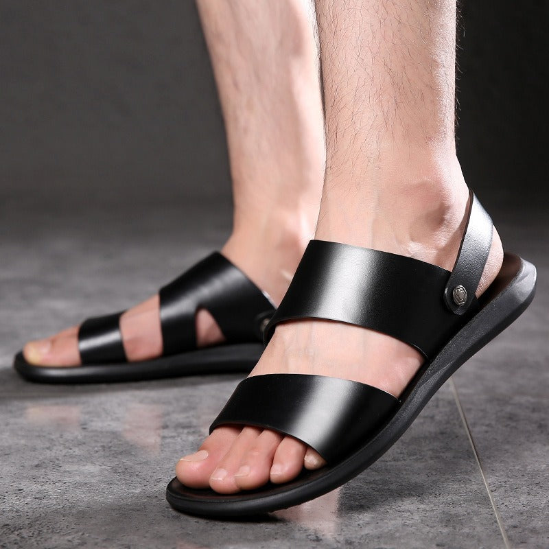 Sandalias Hombre Clásicas Tiras Amplias - Vestiria