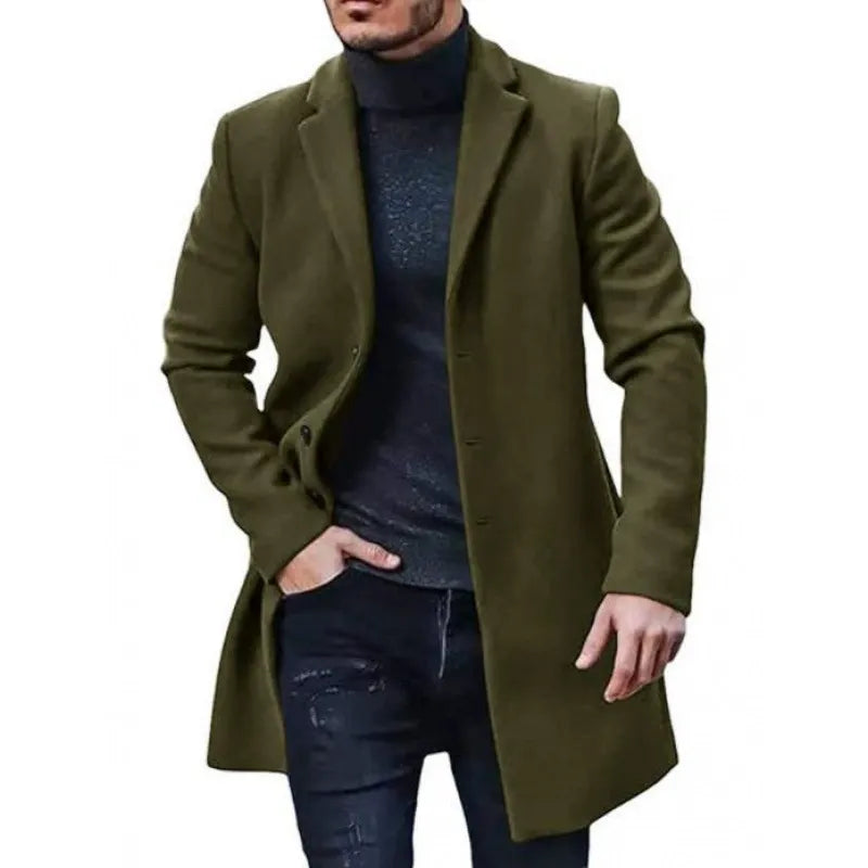 Abrigo Hombre Clásico Impermeable