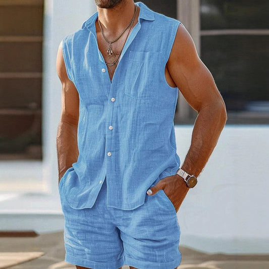 Chaleco Lino Hombre Verano Ligero - Vestiria