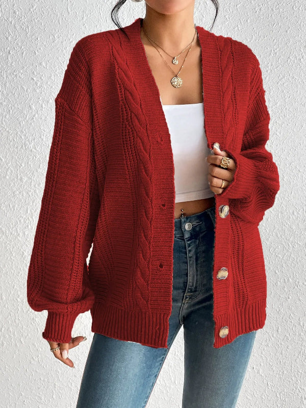 Cárdigan Punto Suave Oversize