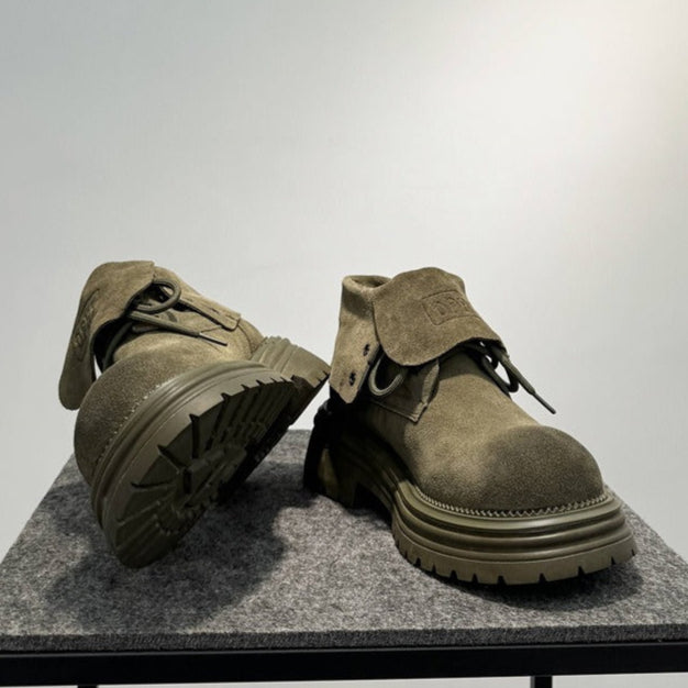 Botas Hombre Cuero Suela Gruesa Estilo Casual - Vestiria