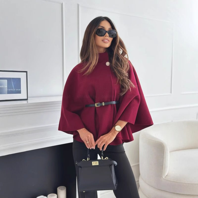 Chaqueta Abrigo Invierno Mujer Elegante Cinturón - Vestiria