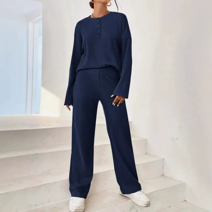 Pijama de Punto Suave y Acogedor para Mujer