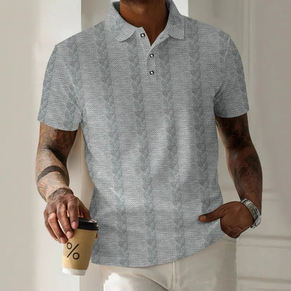 Polo Hombre Clásico Jacquard Elegante