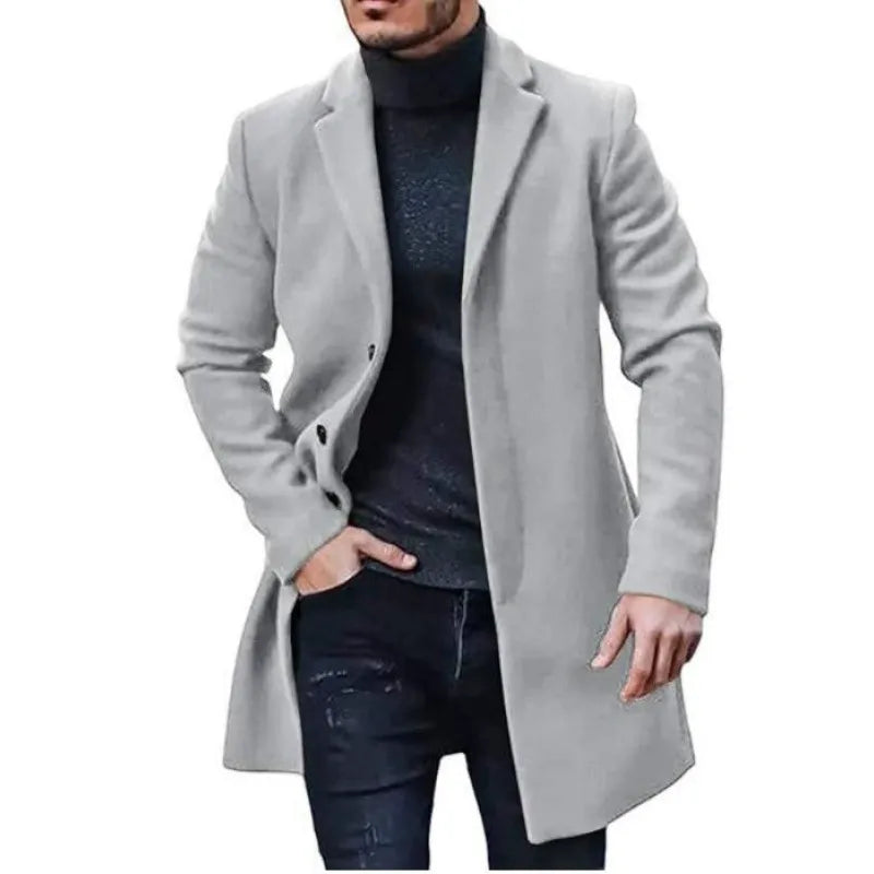 Abrigo Hombre Clásico Impermeable