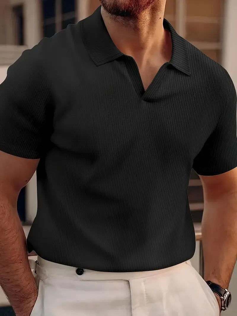 Polo Hombre Moderno Cuello Redondo Slim Fit - Vestiria