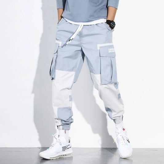 Pantalones Cargo Hombre Deportivos Bicolor - Vestiria