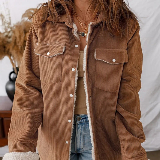 Chaqueta Pana Cálida Mujer - Vestiria