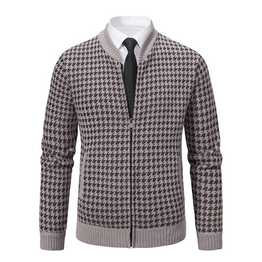 Cárdigan Hombre Cremallera Estampado Clásico Moderno - Vestiria