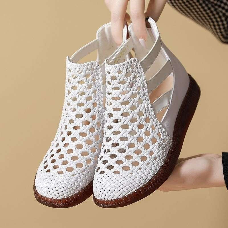 Sandalias Mujer Trenzadas Con Suela Flexi
