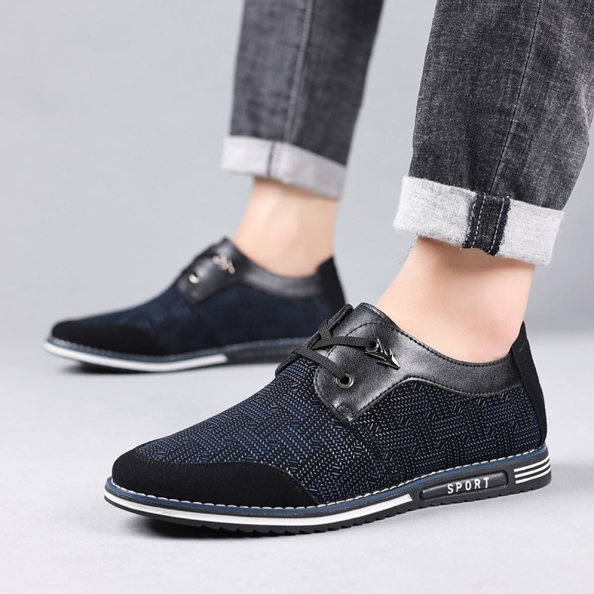 Zapatos Hombre Deportivos Tejidos Urbanos - Vestiria