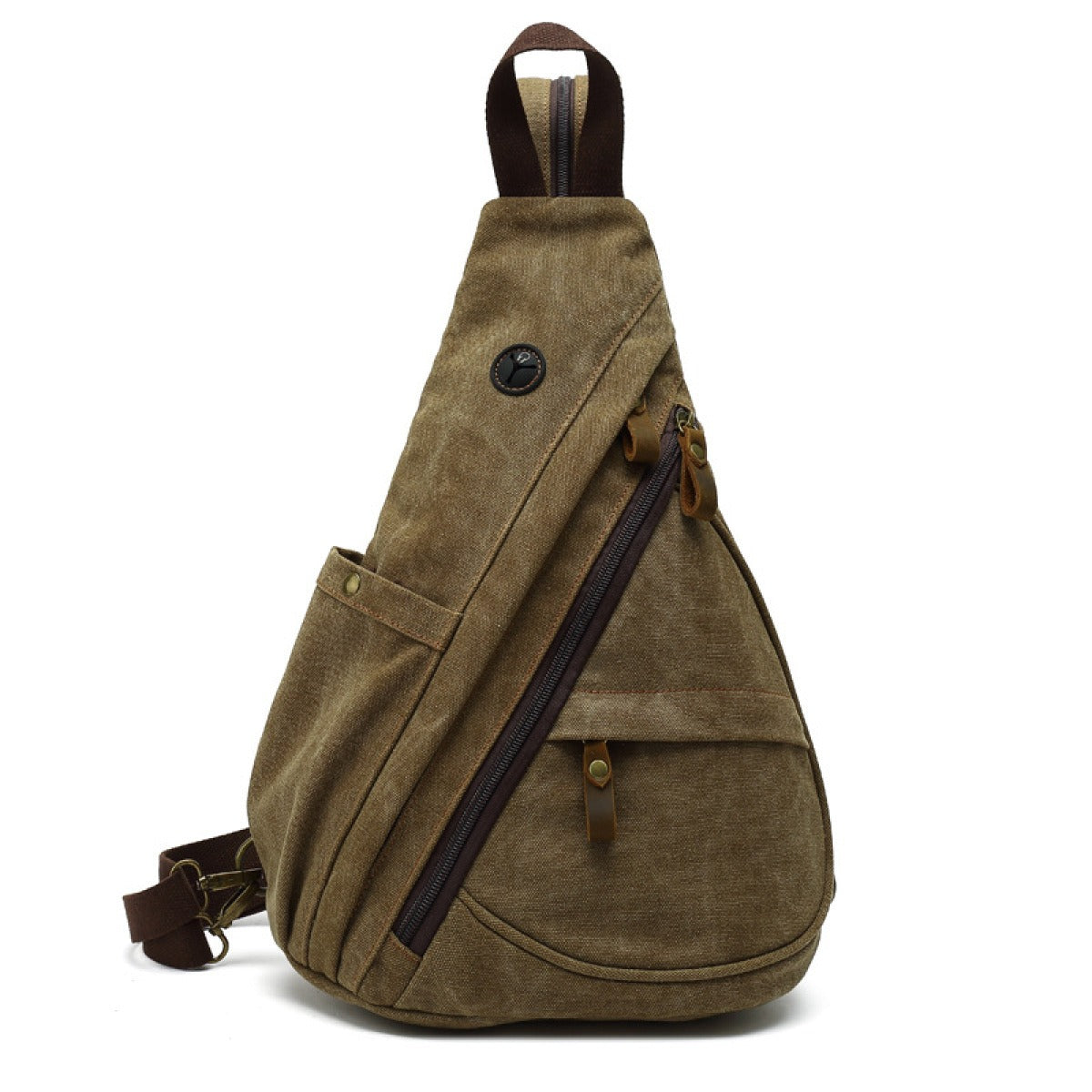Mochila Bandolera de Lona Resistente Viaje - Vestiria