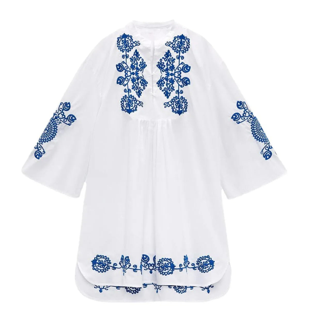 Vestido Étnico Mujer Algodón Estilo Boho