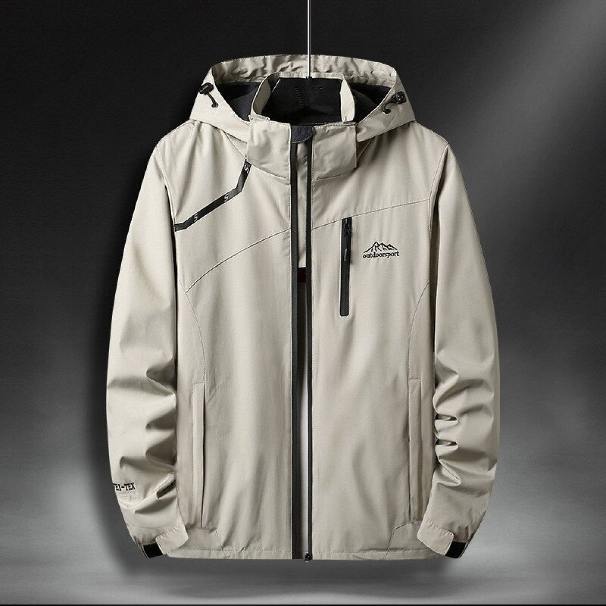 Chaqueta de lluvia hombre con capucha deportiva - Vestiria